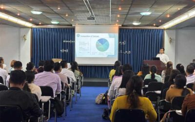 Director General and Deputy Director General of the Strategic Studies and Training Department delivered an orientation address for Diploma in Diplomacy (DID 1/2025), Yangon Session, explaining key aspects of the course