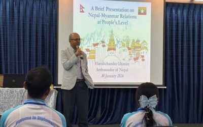 Guest Lecture by H.E. Mr. Harishchandra Ghimire, Ambassador of the Nepal at Diploma in Diplomacy (1/2025), Yangon Class